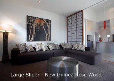 New Guinea Rose Wood Shoji Slider